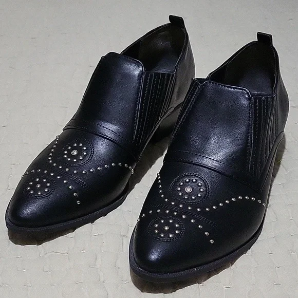 Circus by Sam Edelman Black Studded Booties Womens Size 9.5 Medium - Picture 9 of 11